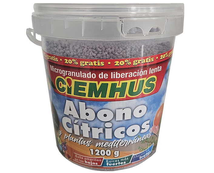 Abono microgranulado de liberación lenta para cítricos 